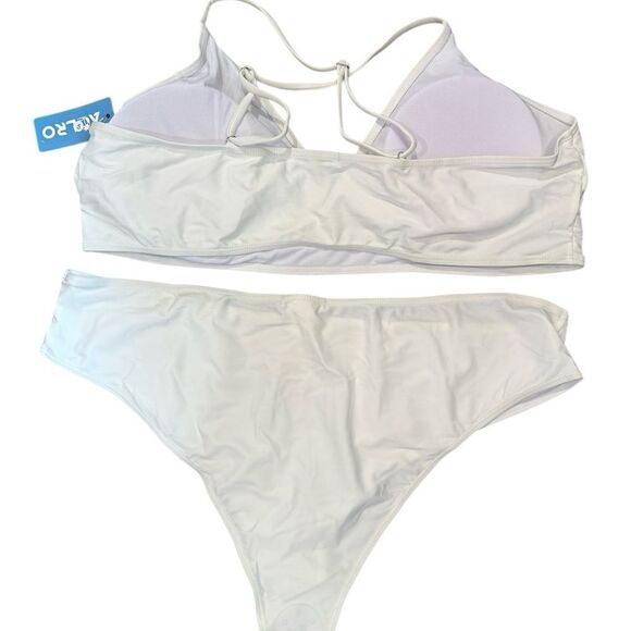 Aolro Elegant White Bikini Set - Picture 8 of 8